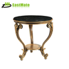 Rubber Wood Piano Lacquer Round Coffee Table 