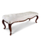 Hotel Furniture Long Antique Romantic Style Bed End Stool With Fabric Step Bed Stools