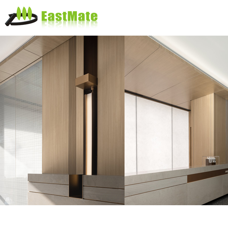Hot factory price custom interior decorative strip wood plastic composite cladding wood alternative WPC wall panel