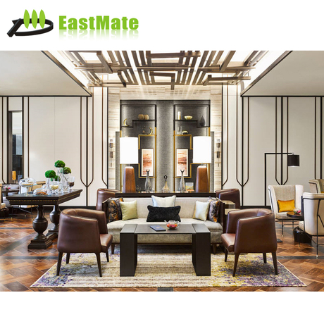 New Design High Quality Premium Living Room Lounge Sets Modern Leather Sofa Hotel Furniture