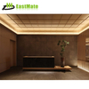 hotel lobby background board Grille fluted wainscoting wpc faux Luxury villa wood panels 3d room Wall cladding home improvement