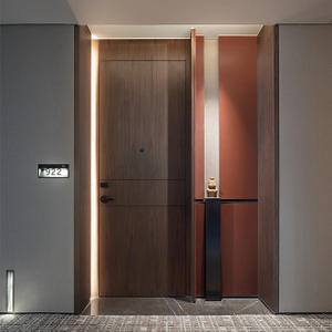 Modern Invisible Door Design High Quality Aluminum Frame White Composite Hidden Doors For Hotel Room