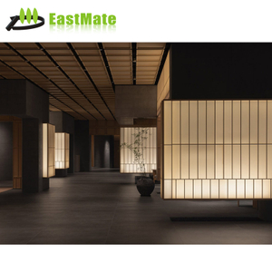 Customization mdf decorated laminate 3d wood interior wall cladding paneling for hotel project